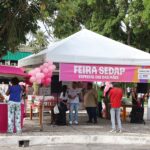 Ação especial da Sedap celebra mês das mães durante feirinha do estacionamento da Prefeitura